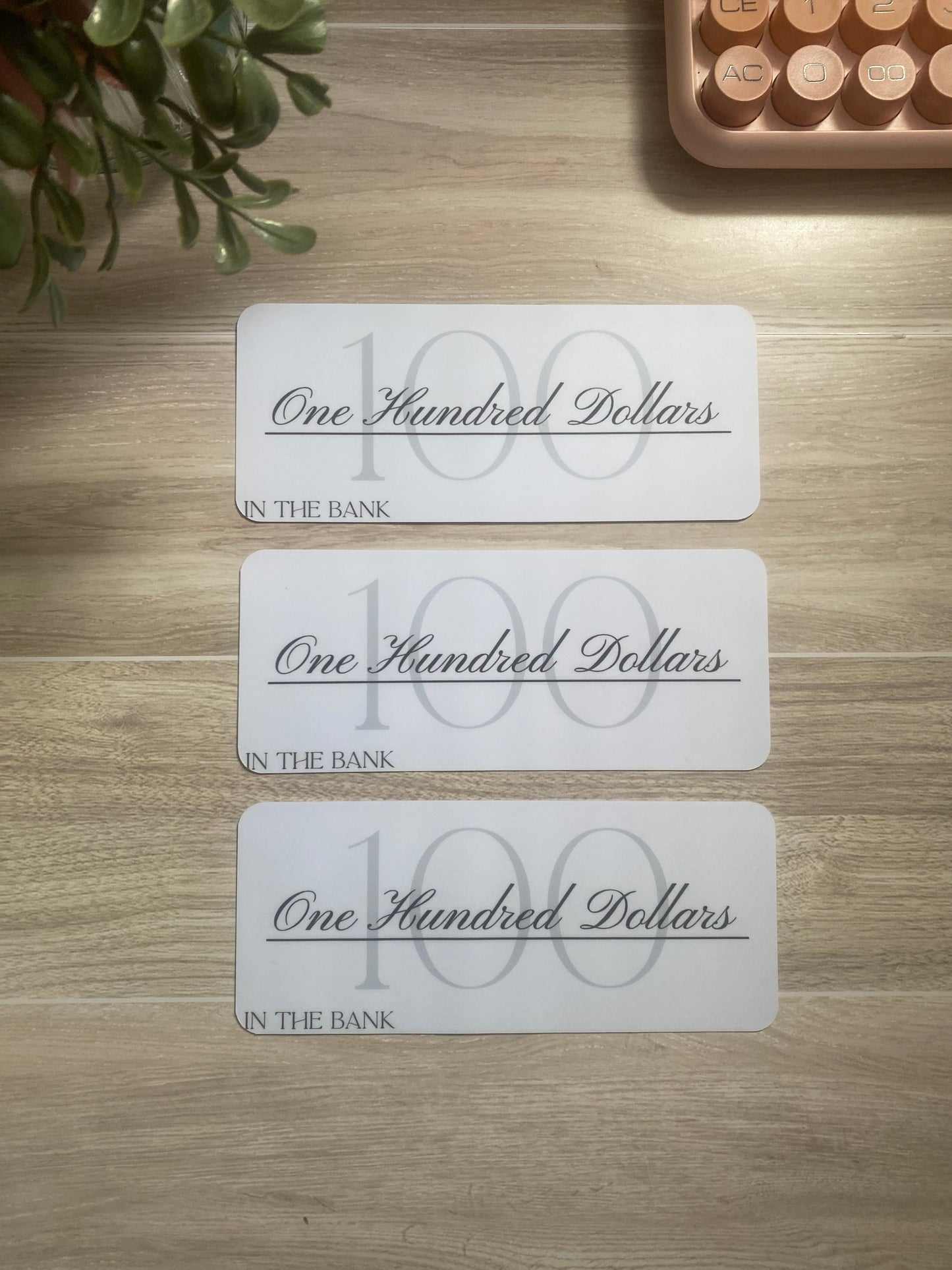 Placeholders - Set of 3