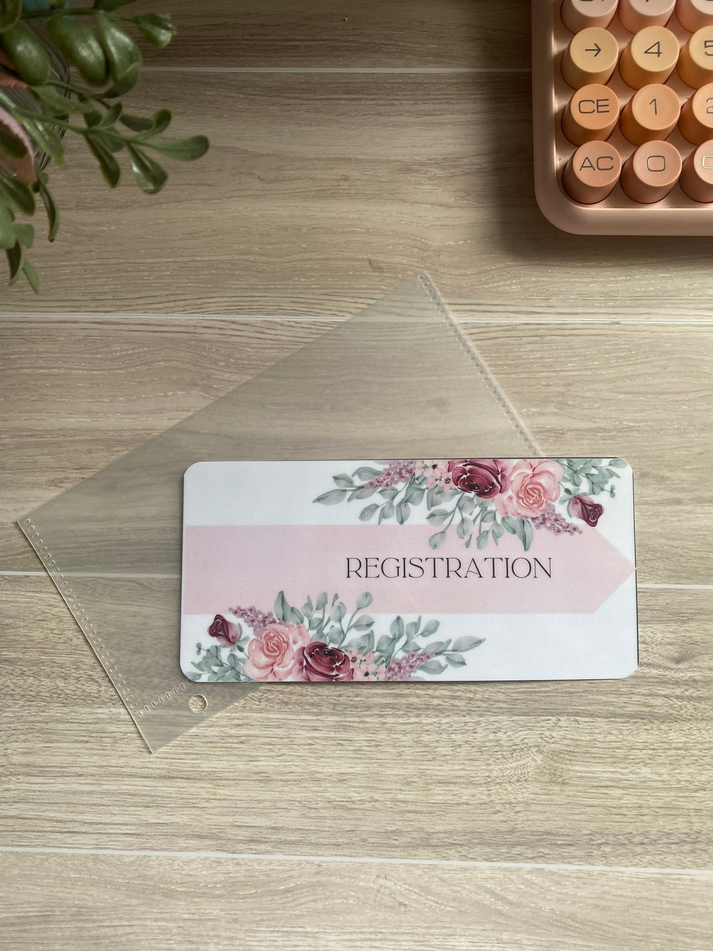 Registration Cash Envelope