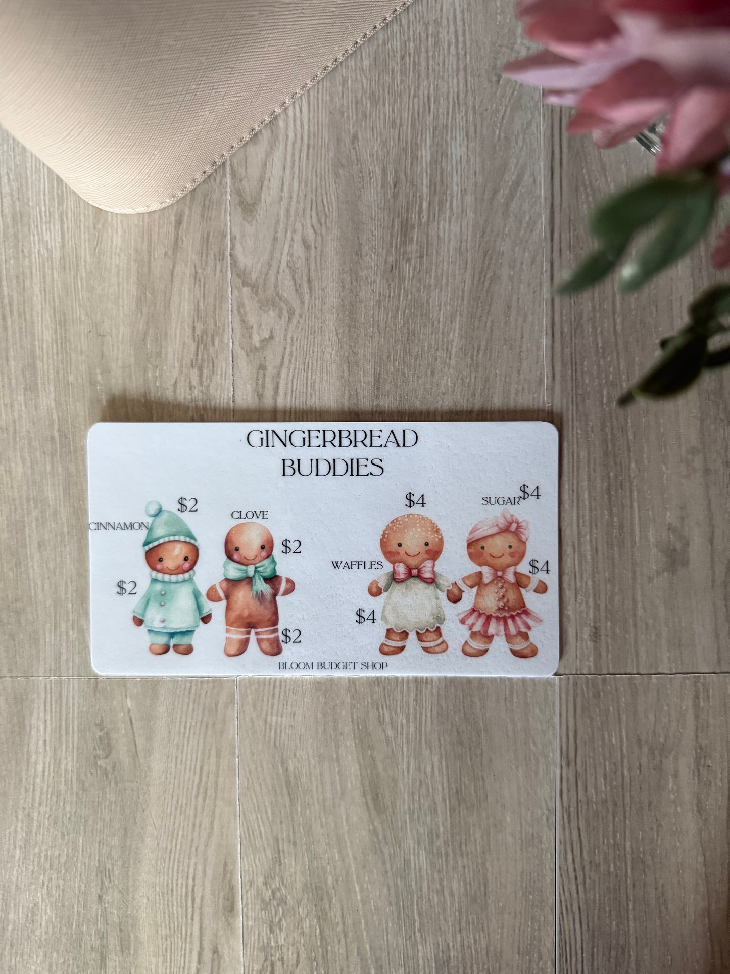 Gingerbread Buddies Savings Challenge