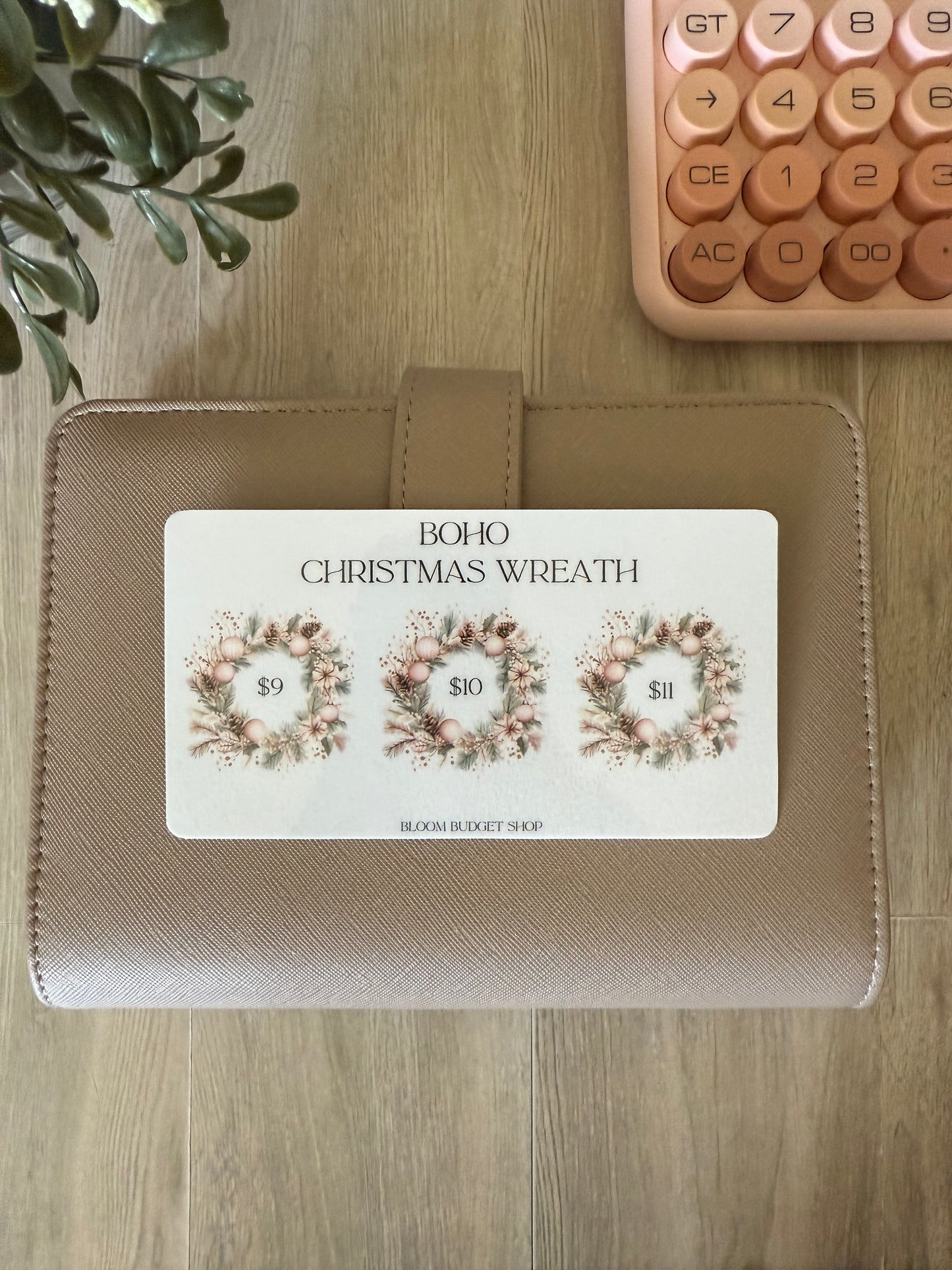 Boho Christmas Savings Challenge- Wreaths