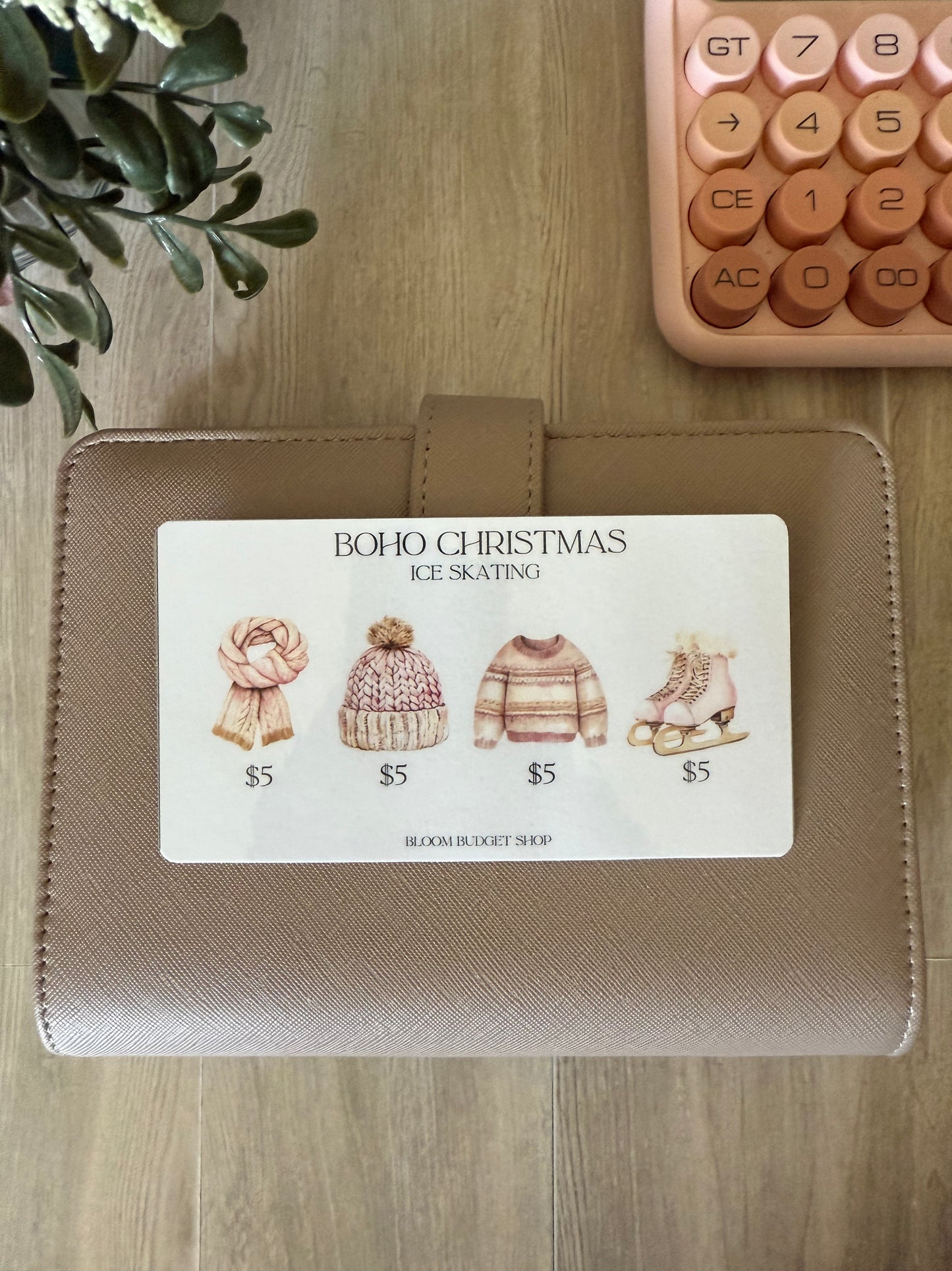 Boho Christmas Savings Challenge- Ice Skating