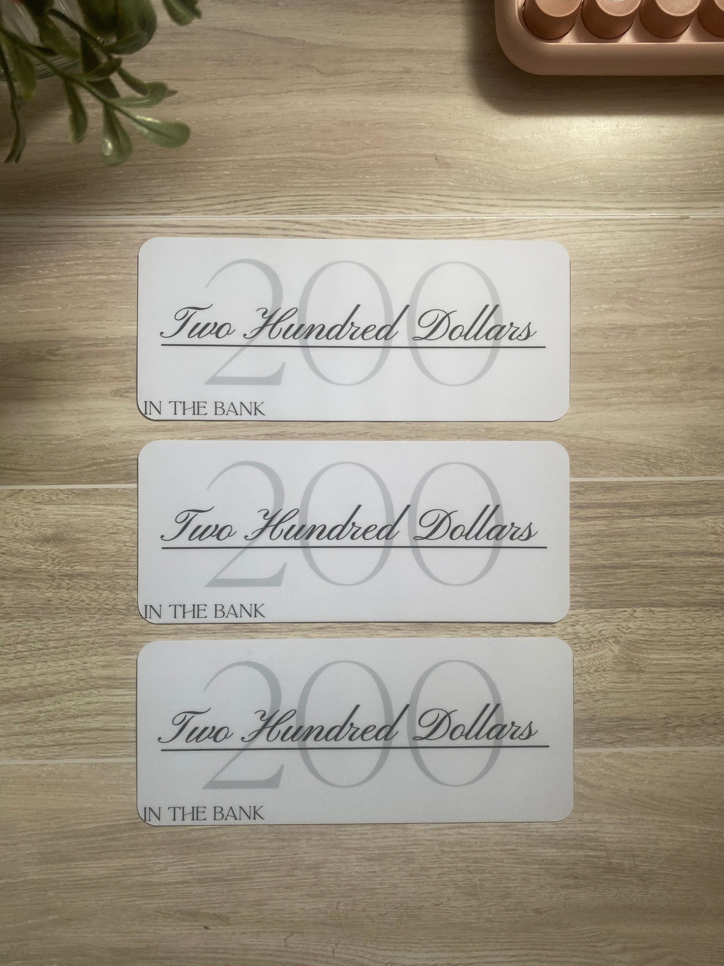 Placeholders - Set of 3
