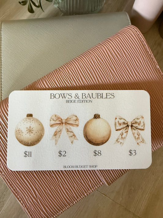 Bows & Baubles - Beige Edition