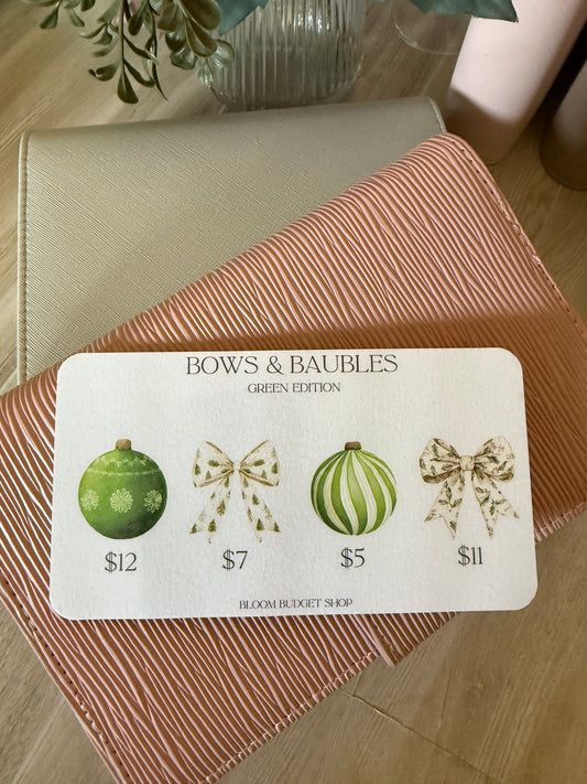 Bows & Baubles - Green Edition