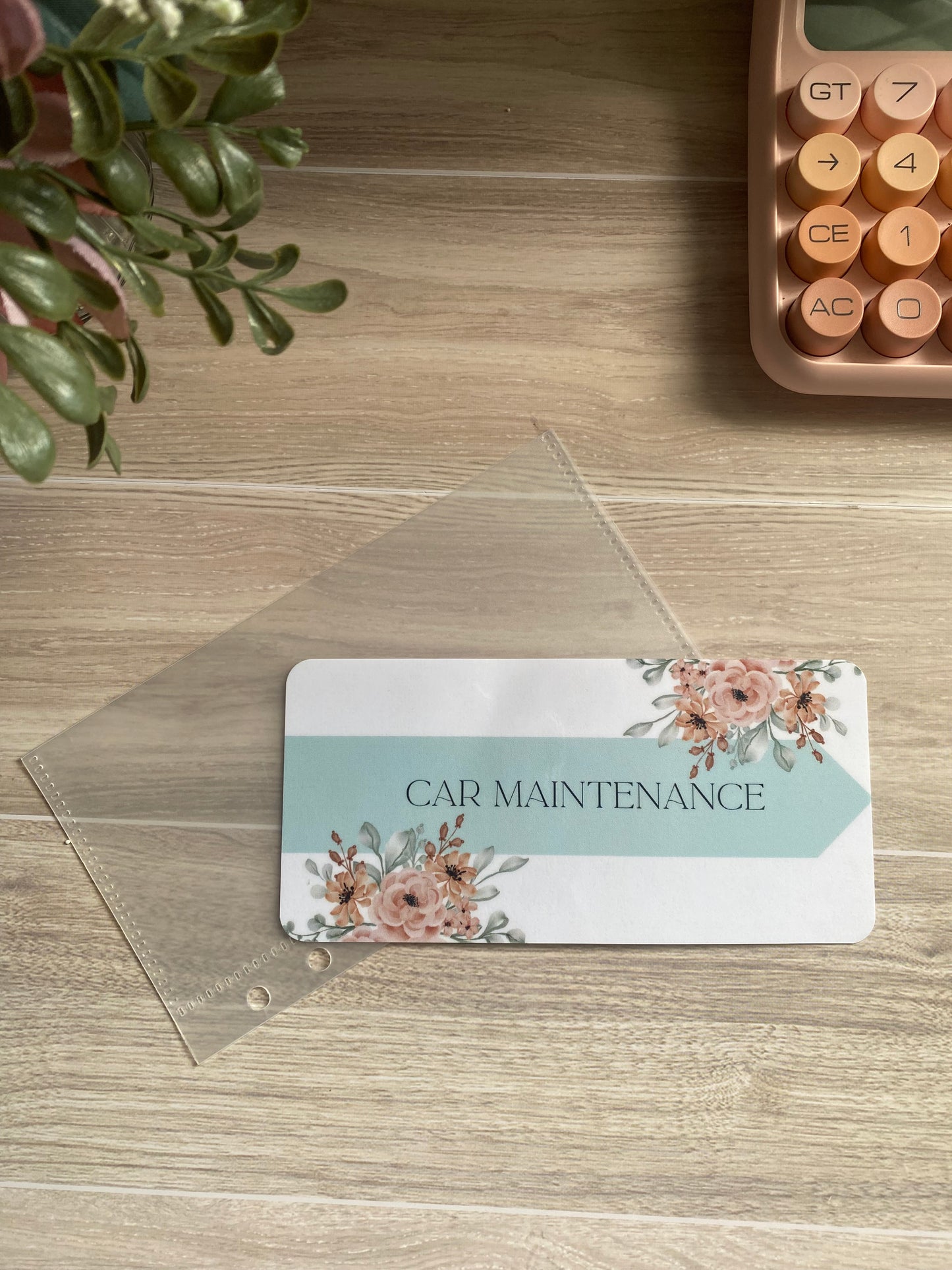 Car Maintenance Cash Envelope