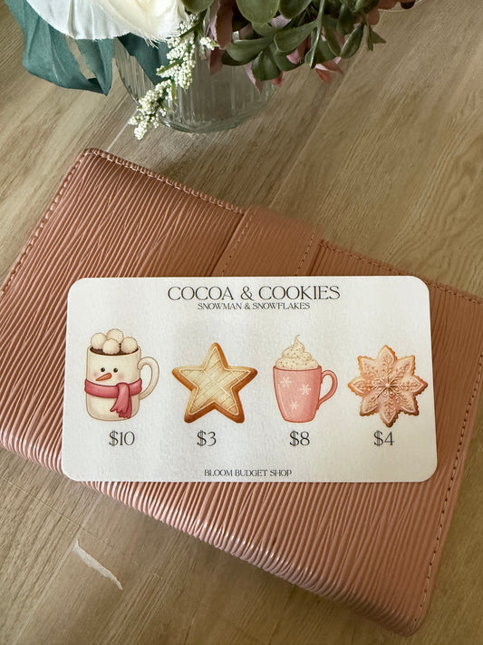 Cocoa & Cookies - Snowman & Snowflakes