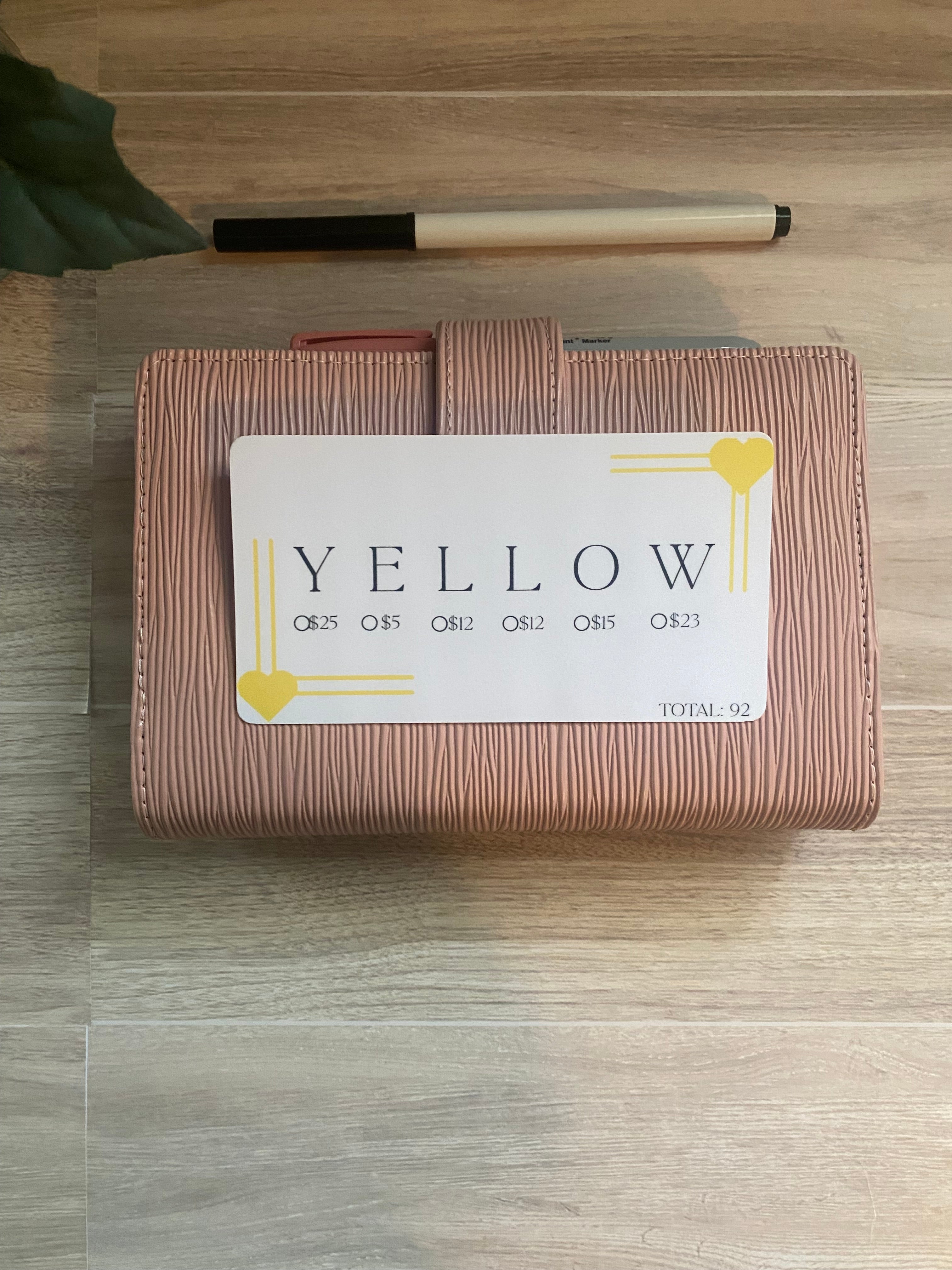 Yellow Save Color Saving Challenge - Yellow – Bloom Budget Shop
