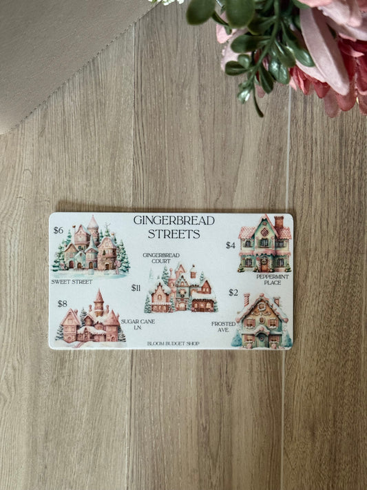 Gingerbread Streets Savings Challenge
