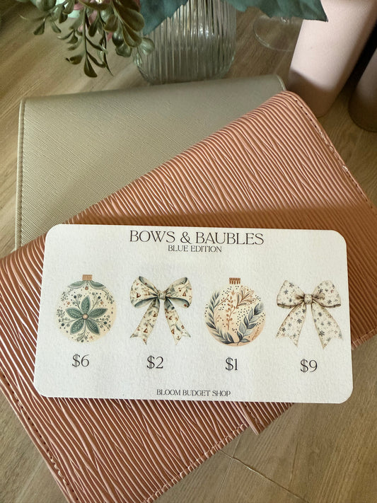 Bows & Baubles - Blue Edition