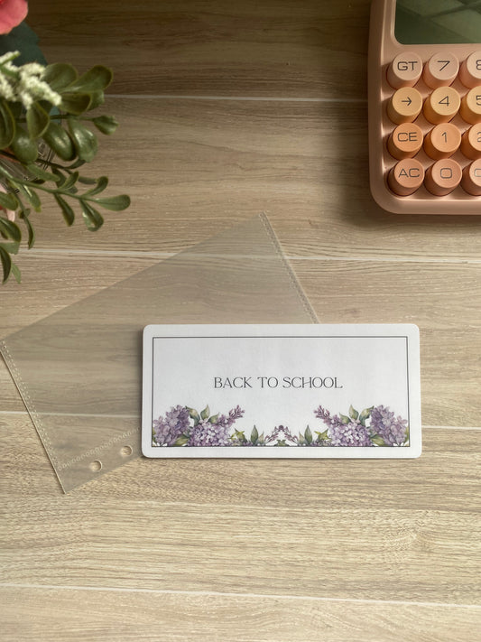 Back to School Cash Envelope