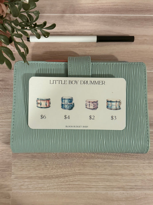 Little Boy Drummer Savings Challenge