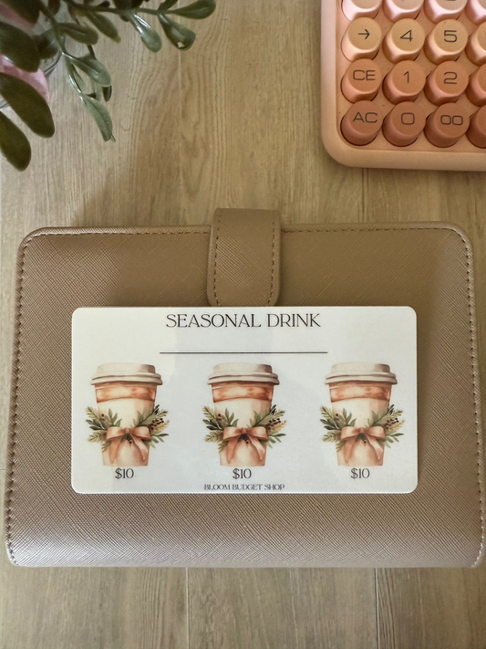 Boho Christmas Savings Challenge- Seasonal Drinks