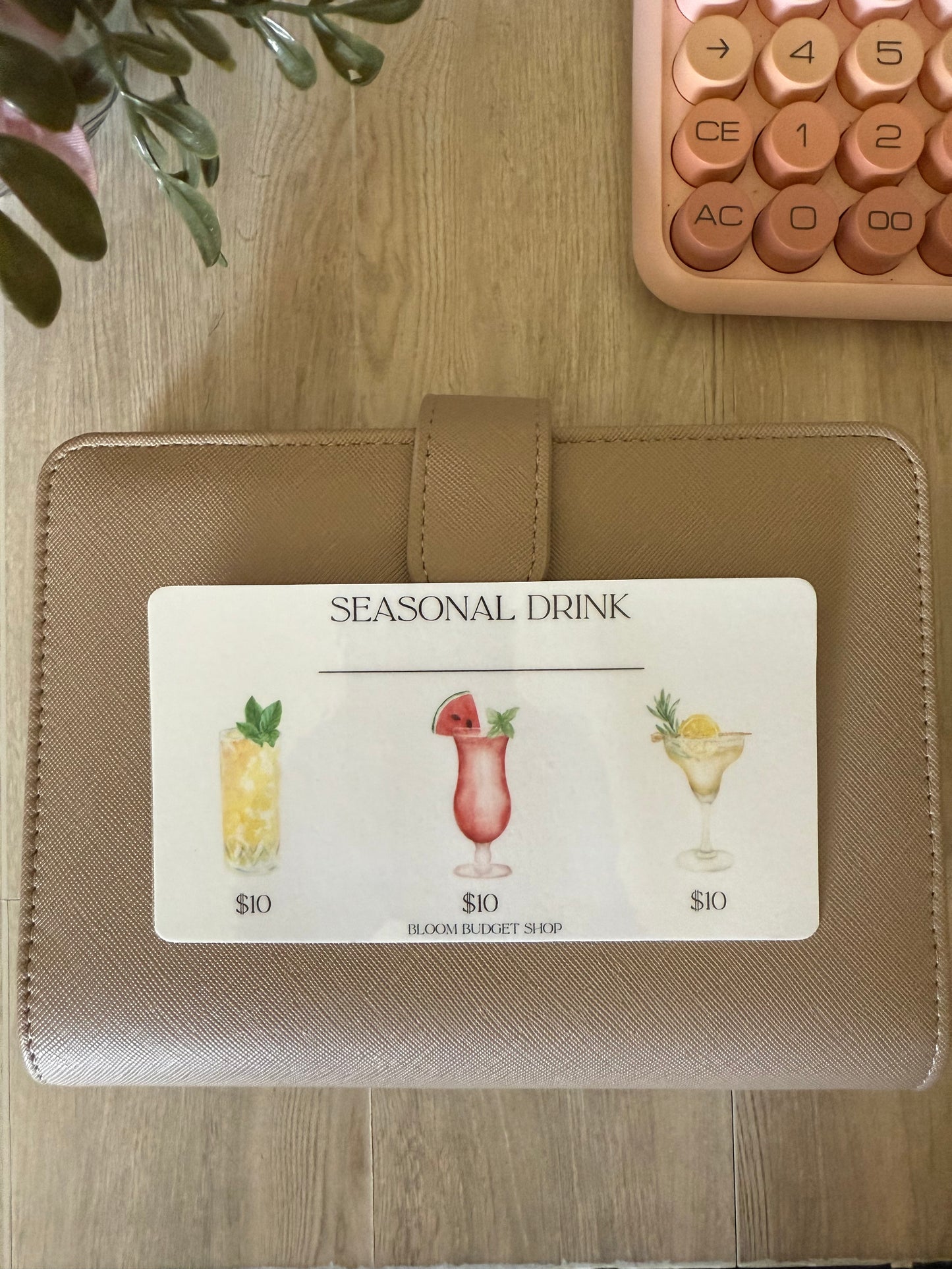 Boho Christmas Savings Challenge- Seasonal Drinks