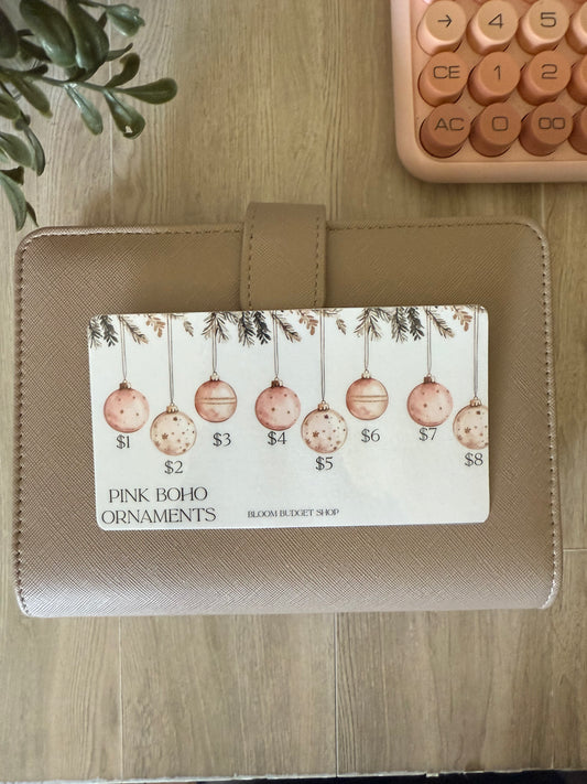 Boho Christmas Savings Challenge- Ornaments