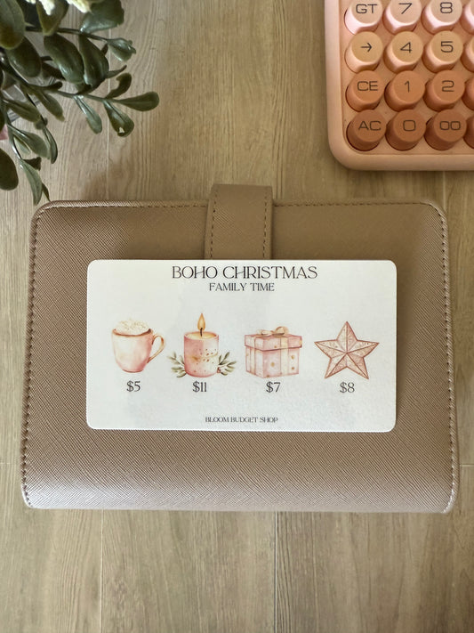 Boho Christmas Savings Challenge- Family Time