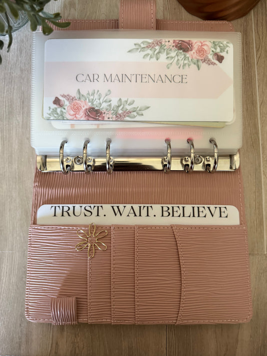 Trust. Wait. Believe Binder Inspiration ~ A6 Binder Side Bar