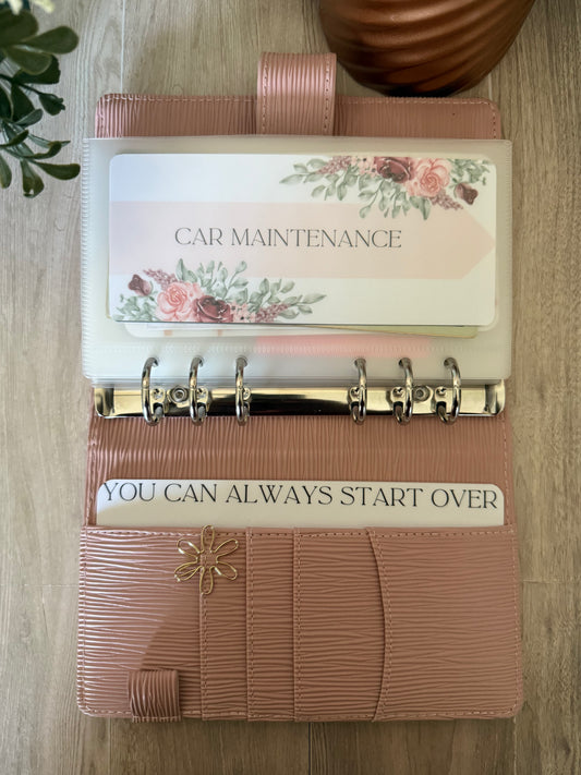 You Can Always Start Over Binder Inspiration ~ A6 Binder Side Bar