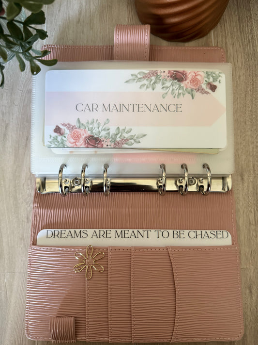 Dreams are Meant to be Chased Binder Inspiration ~ A6 Binder Side Bar