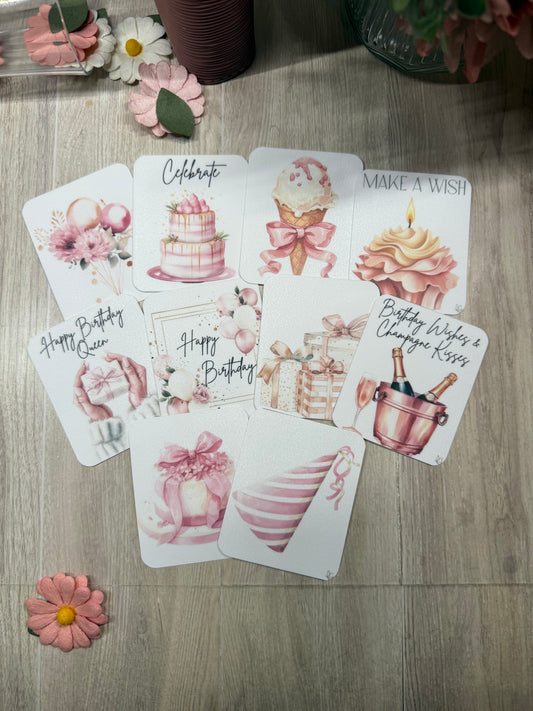 Reminder Cards~ Individual Birthday Edition