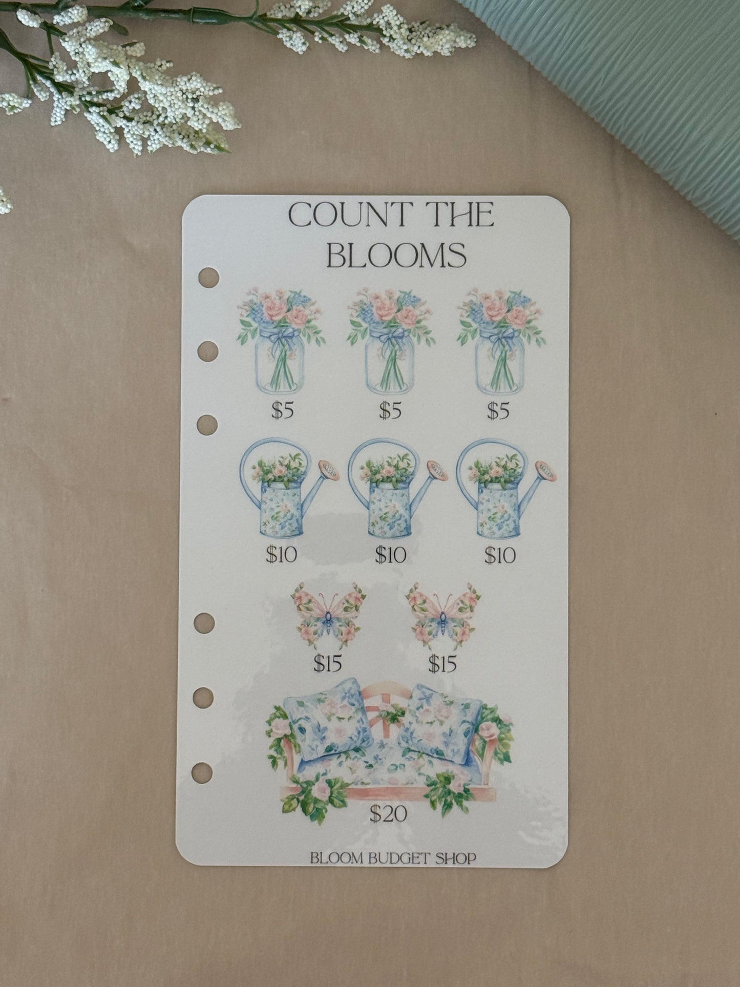 Count the Blooms Savings Challenge