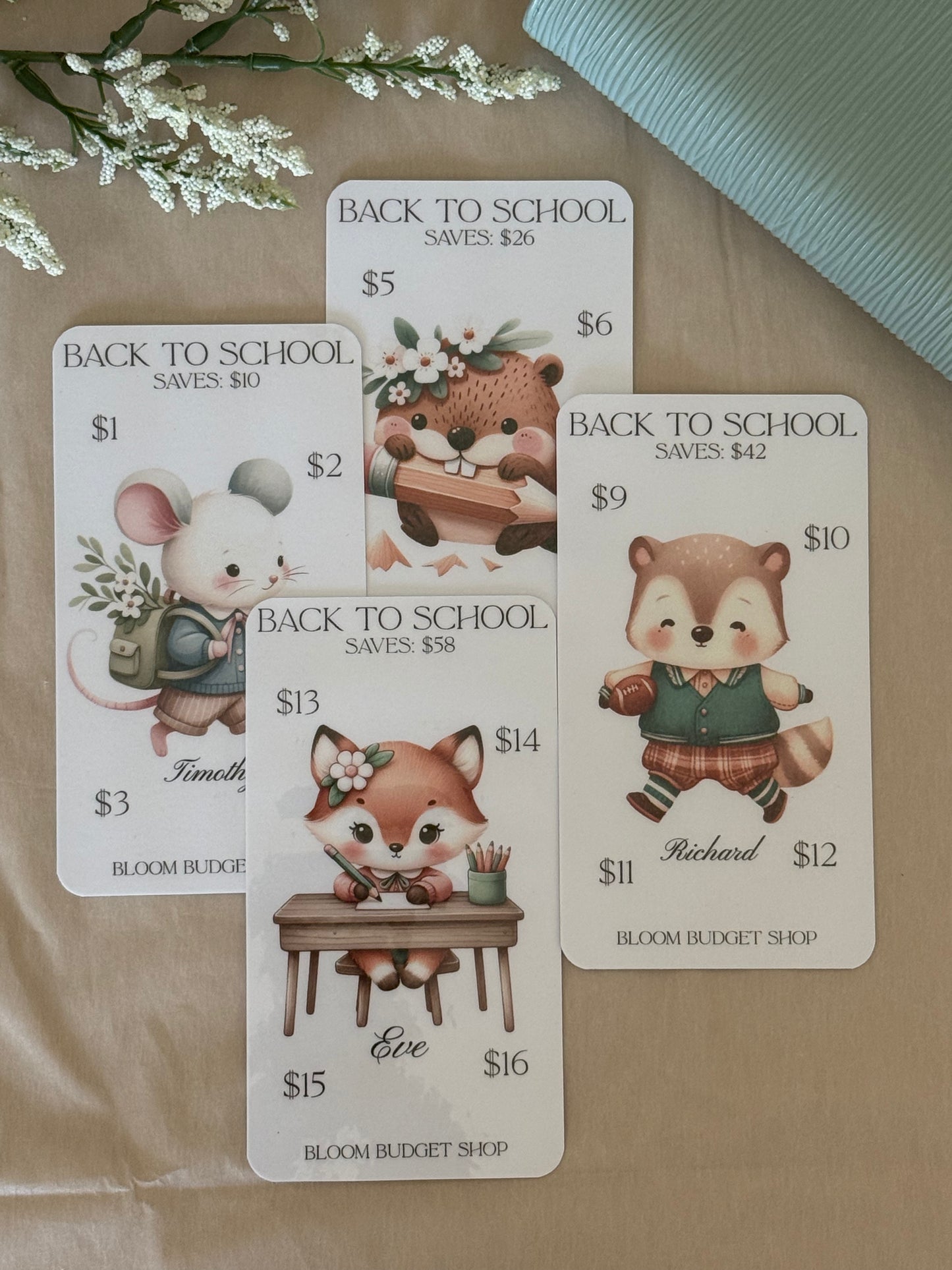 Back to School Savings Challenges