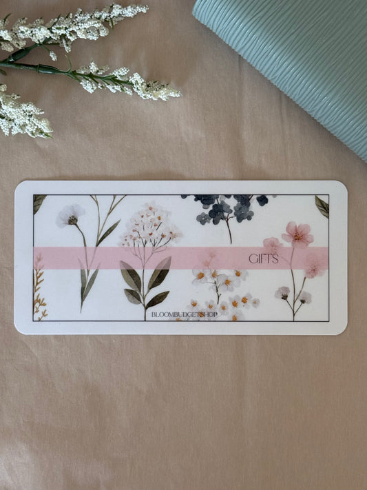 Floral Category Cards ONLY