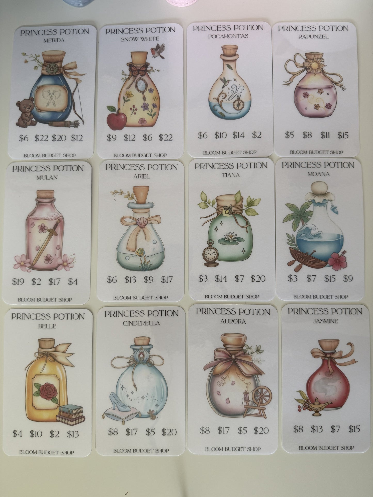 Princess Potion Savings Challenge