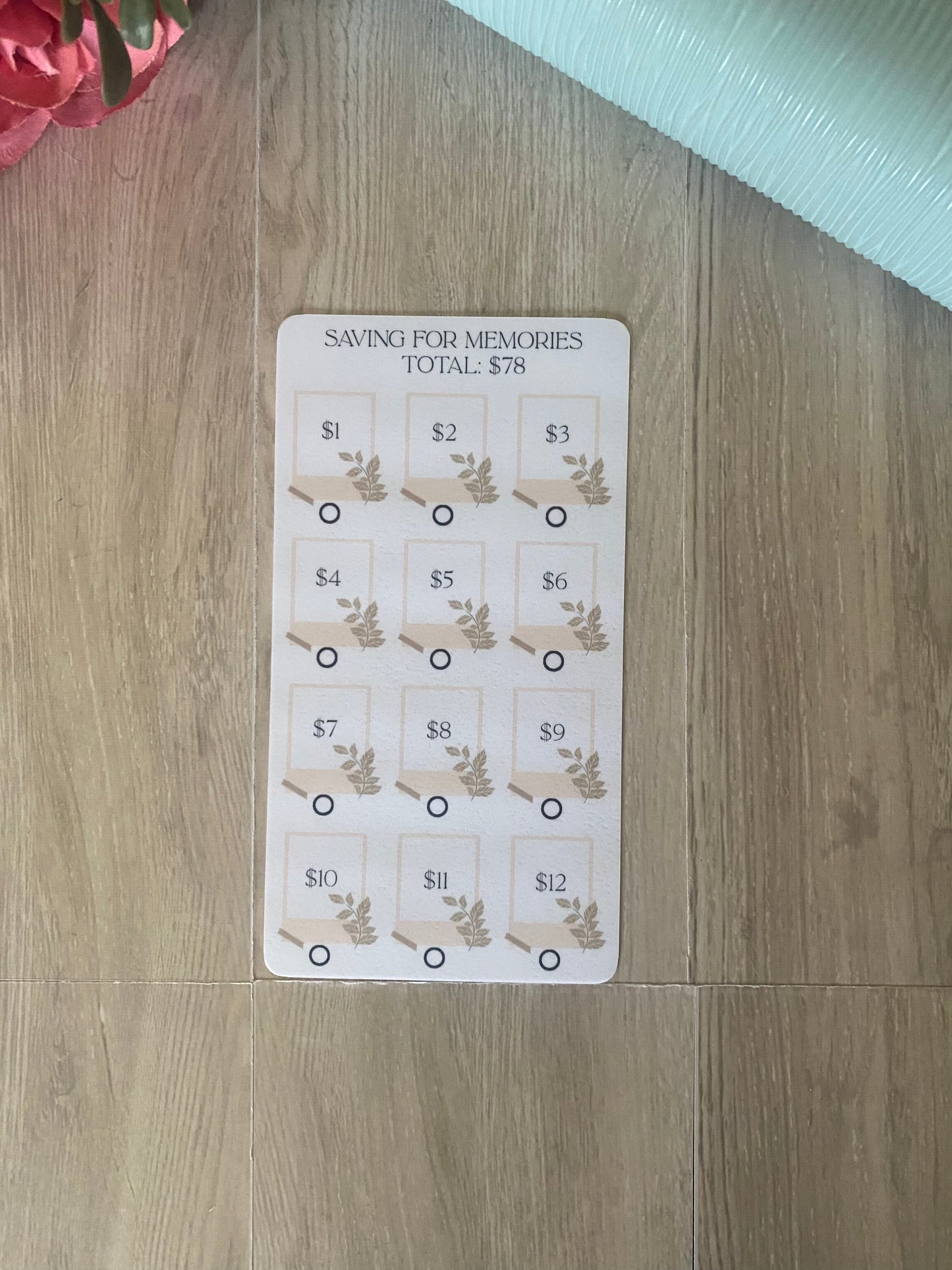 Saving for Memories Mini Challege