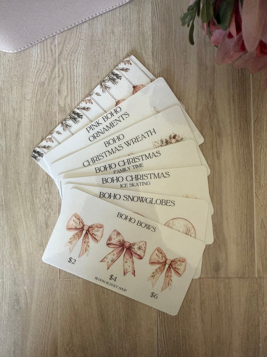 Boho Christmas Savings Challenge Bundle